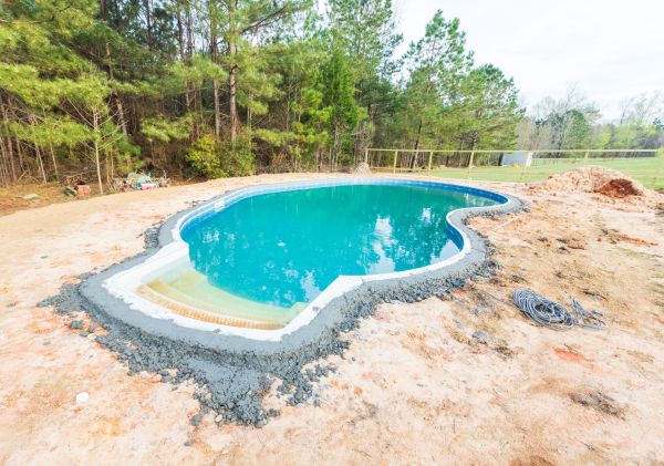 Pool Landscape Leveling in Olathe